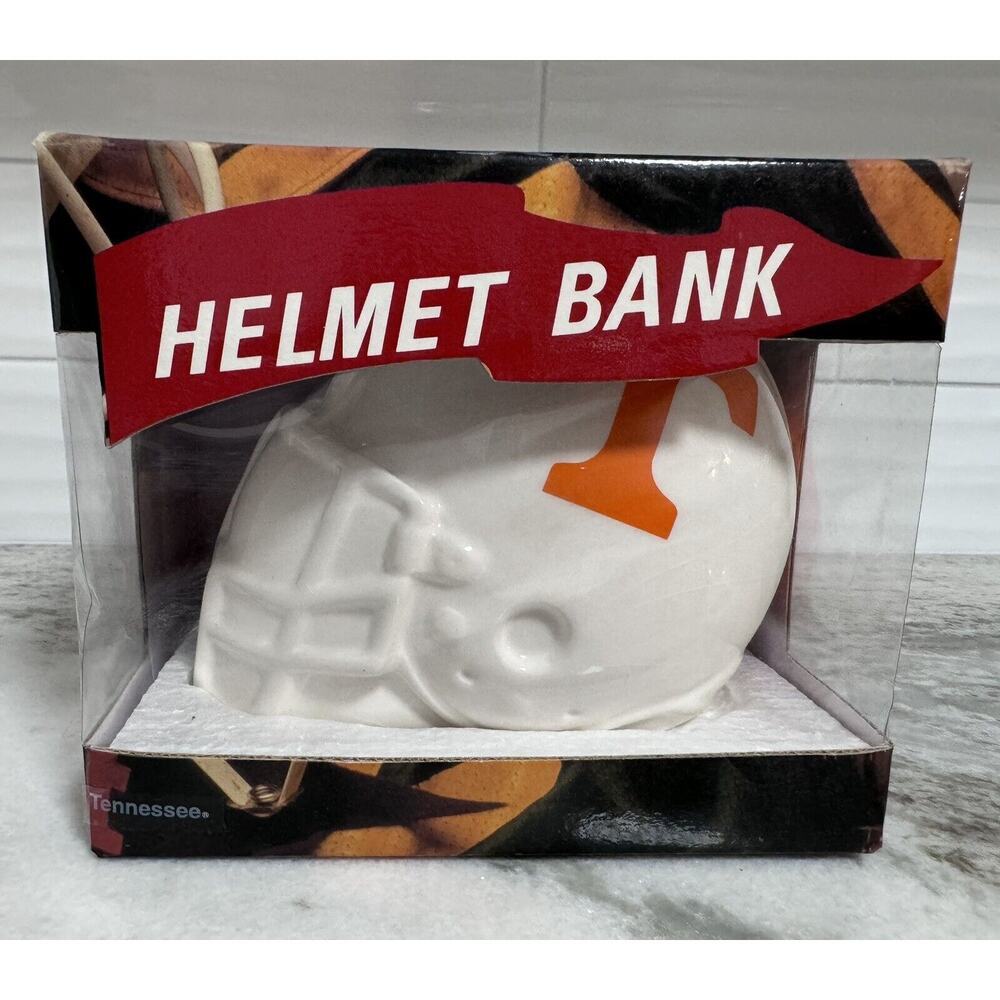 Vintage 90s Tennessee Ceramic Helmet Coin Bank NOS - Picture 7 of 8
